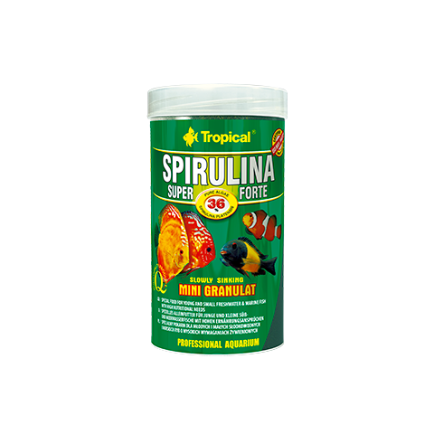 TROPICAL Spirulina Super Forte 36% mini granulat 1,68kg/3l
